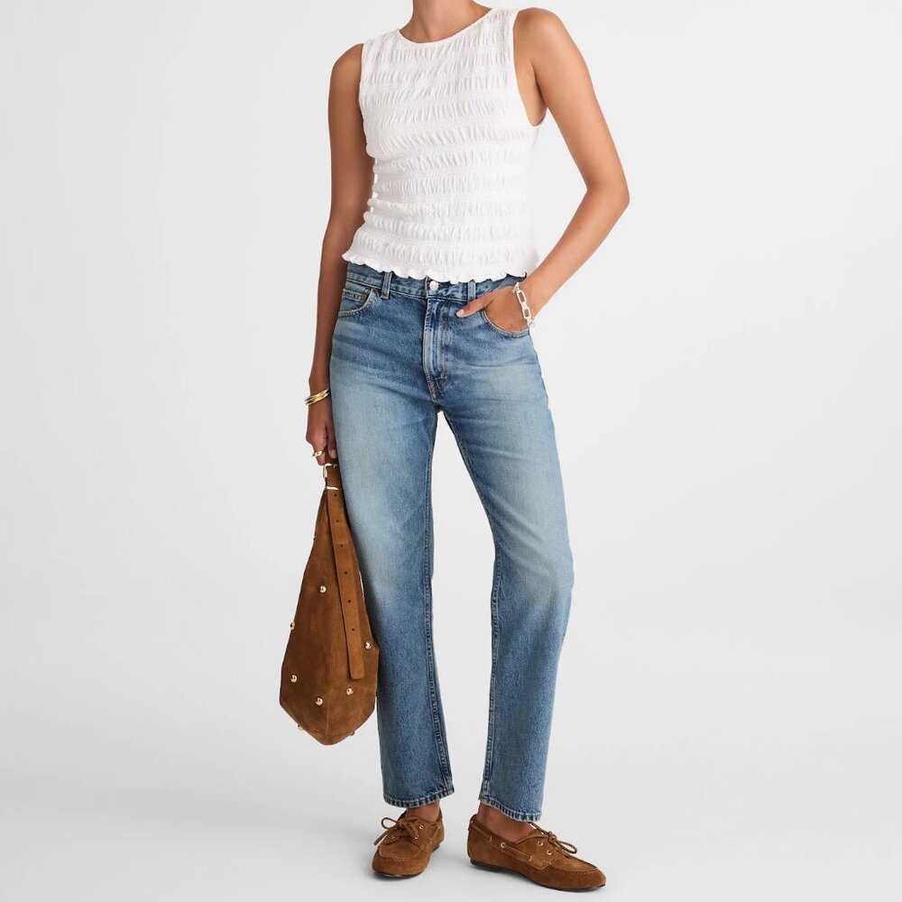 Madewell The Low-Slung Taper Jeans in Atlin Wash sz 27 NY217